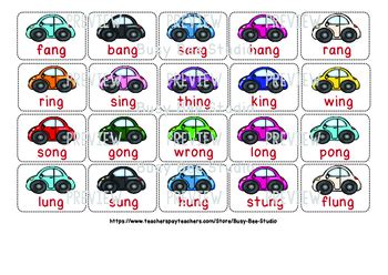 Glued Sounds Ng Parking Lot Game By Busy Bee Studio Tpt