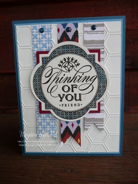 Just Thinking Card And Free Stamp Set Of The Month Winner Meg Holland