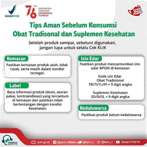 Tips Aman Sebelum Konsumsi Obat Tradisional Dan Suplemen Kesehatan