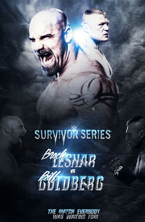 Brock Lesnar vs Goldberg Poster 2016 by SarthakGarg on DeviantArt