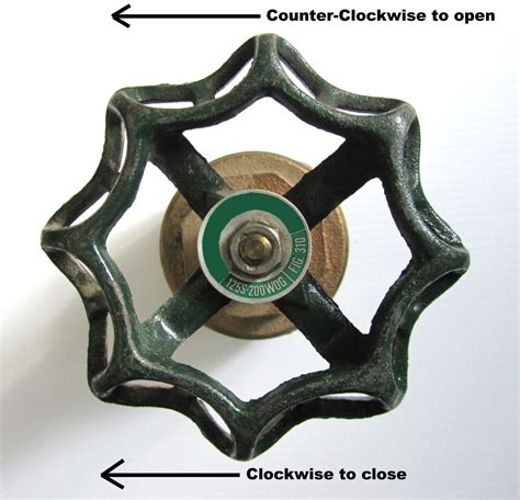 How To Open Or Close A Gate Valve On A Water Line