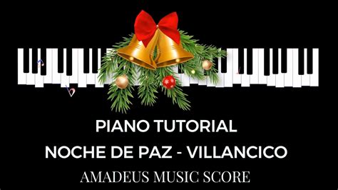 NOCHE DE PAZ PIANO TUTORIAL VILLANCICO FÁCIL EASY PARTITURA SCORE