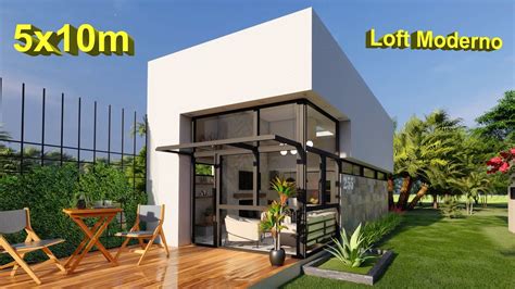 Plano De Casa X Metros Loft Moderno Youtube