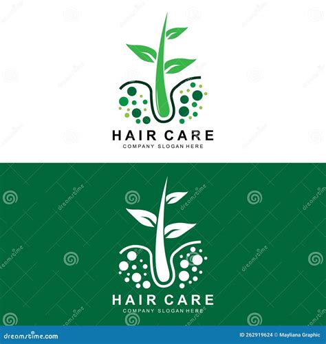 Hair Care Logo Scalp Layer Design Health Salon Brand Illustration
