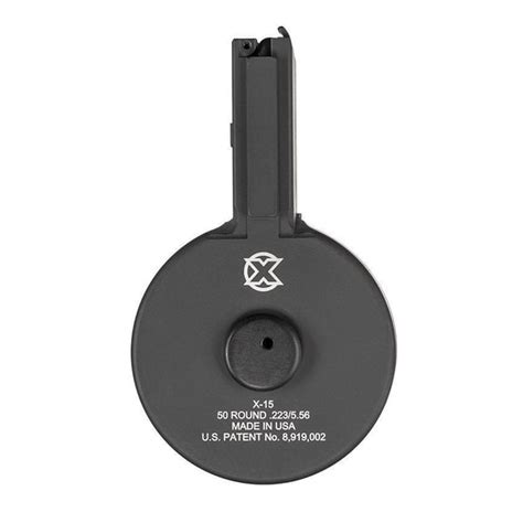 X 15 50 Round Drum Magazine For Ar 15 And M16 Black 11999 Sh 1999