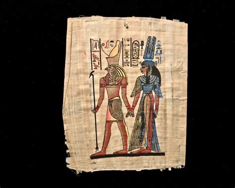 Egyptian Papyrus Paper Art 17 X 13 Hand Etsy Hand Painting Art