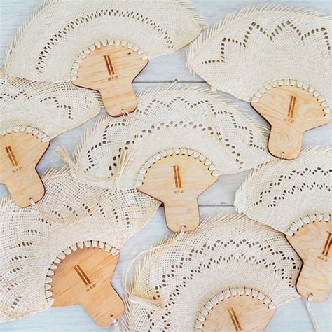 Mexican Woven Hand Fans Wooden Wedding Favors Custom Fans Etsy