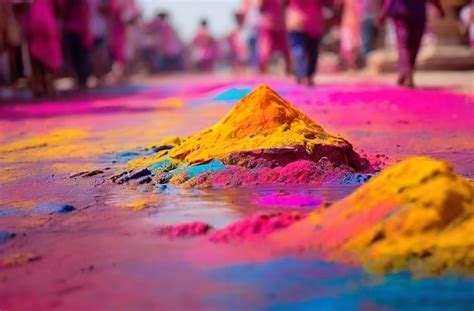 Premium Photo Splash Of Colors Celebrating Holi