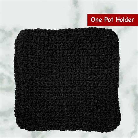 Pot Holder Crochet Double Thick Hot Pad Oven Mitt Bake Cook Kitchen Granny Squares Potholder