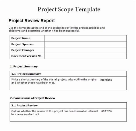Project Plan Sample Project Project Overview Statement Example