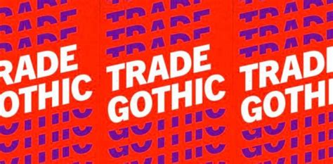 Trade Gothic Bold Condensed No 20 Font