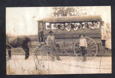 Real Photo Westphalia Indiana Horse Drawn School Bus Postcard Copy Ebay