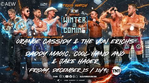 Cassidy The Von Erichs Vs Parker Menard Hager Trios Match AEW