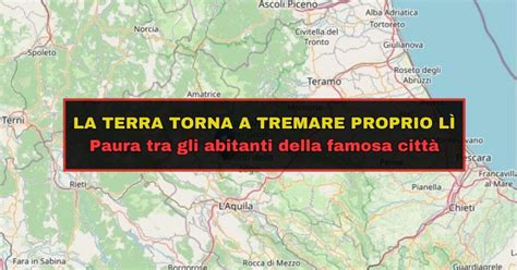 Scossa di terremoto la terra torna a tremare proprio nella città sismica