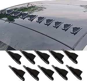 Amazon Gunhunt Pcs Diffuser Shark Fin Kit Spoiler Roof Wing