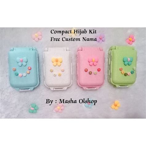 Jual Full Set Compact Hijab Kit Full Set Jarum Pentul Peniti Bros Ikat