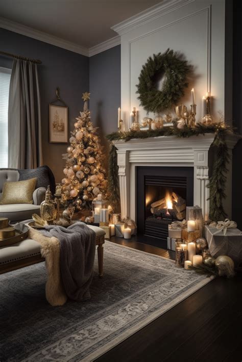 24 Enchanting Living Room Holiday Decor Ideas (Transitional Style)