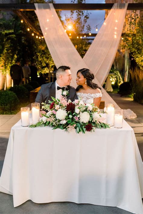 Sweetheart Table Wedding Reception Tables Chicago Wedding Bride