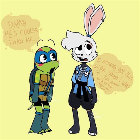 Leo X Usagi Art By Me Tmnt Leo Usagi Tmnt Comics