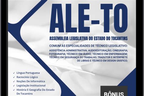 Baixar Apostila ALE TO em PDF Comum às Especialidades de Técnico