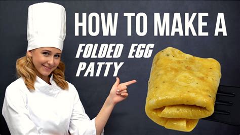 How To Make A Scrambled Egg Patty Perfectly Folded For Breakfast