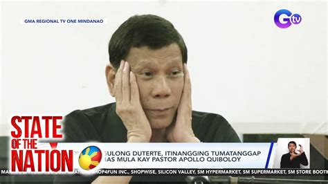 Dating Pangulong Duterte Itinangging Tumatanggap Ng Mga Armas Mula Kay