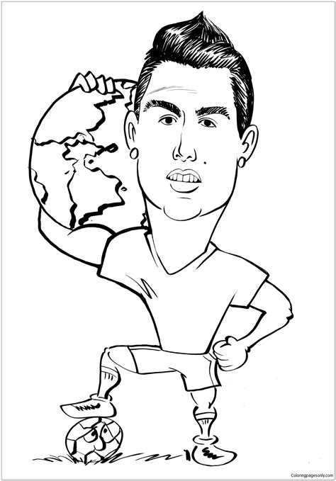 Cristiano Ronaldo Coloring Pages At Free Printable Images And Photos