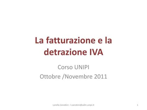 Ppt La Fatturazione E La Detrazione Iva Powerpoint Presentation Free