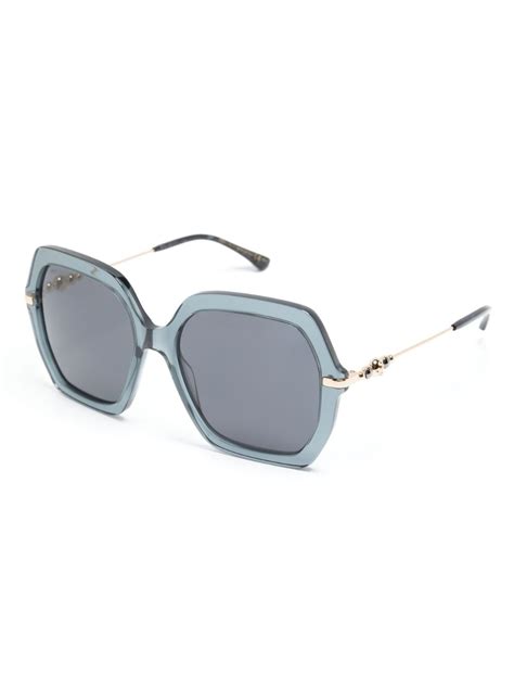 Jimmy Choo Eyewear Sonnenbrille Mit Oversized Gestell Farfetch