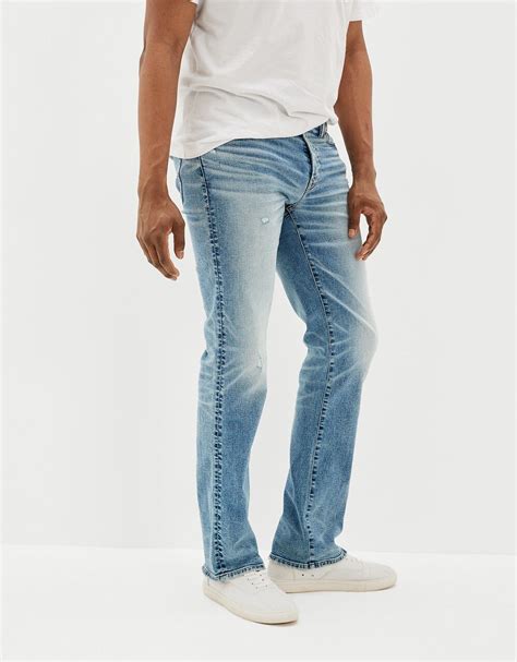 Buy American Eagle Men Blue Airflex Original Bootcut Jean Online 718532