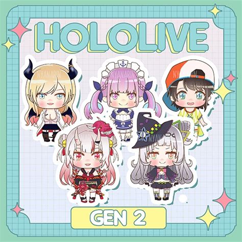 Hololive Ver 2 Stickers Gen 2 Shopee Philippines