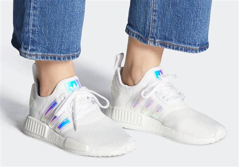 Adidas Nmd R White Iridescent Women S Fy Sneakernews