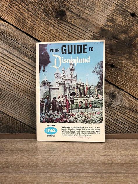 1967 Guide To Disneyland Booklet Etsy Disneyland Booklet Book Cover