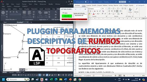 Lisp Para Memorias Descriptivas De Rumbos Topogr Ficos Versi N