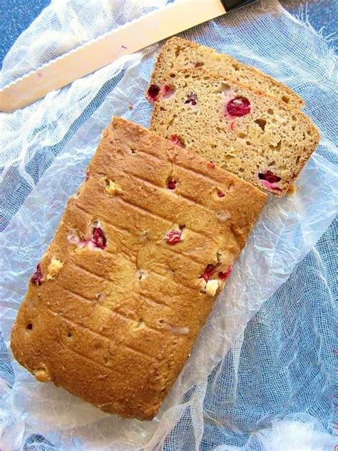 White Chocolate Ricotta Cranberry Bread Glutenfree Gluten Free