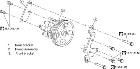 Nissan Altima 2007 09 Power Steering Pump Removal Installation Repair