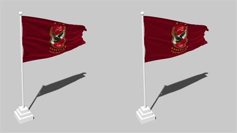 Al Ahly Sporting Club Ahly Football Club Flag Seamless Looped Waving