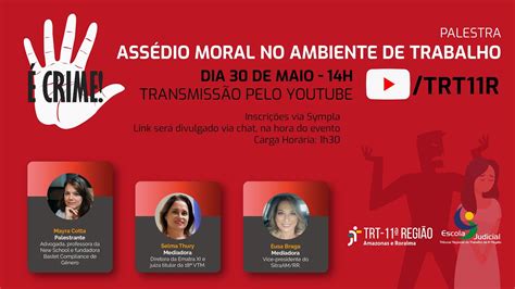 Palestra Assédio Moral no Ambiente de Trabalho YouTube