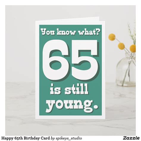 Happy 65th Birthday Card
