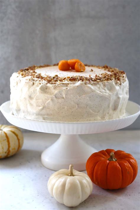 Pumpkin Spice Cake With Cinnamon Cream Frosting Guss Cooks