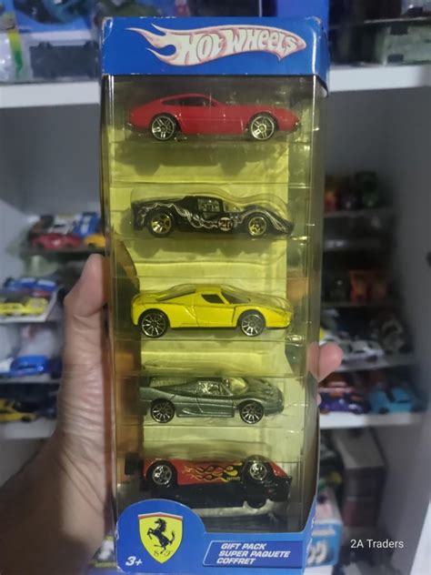 Hot Wheels Packs Ferrari Gift Pack Super Paquete Coffret Hobbies Toys Toys Games On