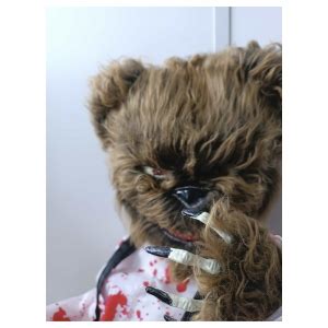 Boneco Urso Assassino Halloween Som E Luzes Extra Festas