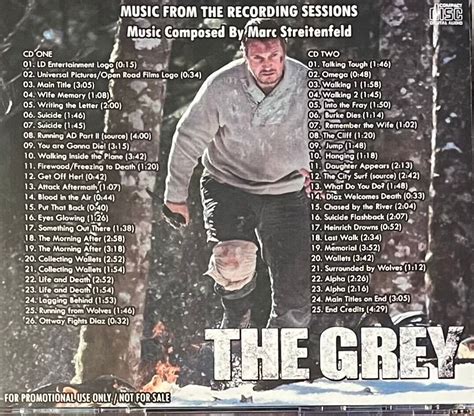 The Grey Recording Sessions Motion Picture Score 2cd Promo Marc Streitenfeld Ebay