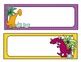 Dinosaur Desk Name Tags Editable By Judy Tedards TPT