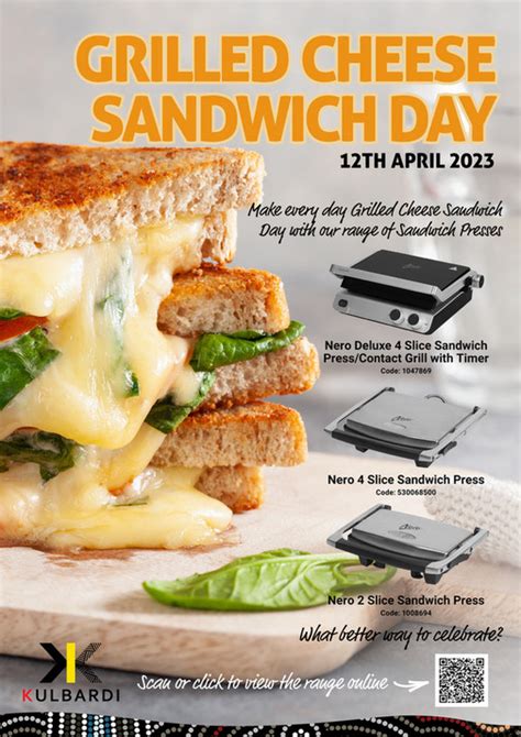 Kulbardi Kulbardi Grilled Cheese Day Sandwich Presses Page 1