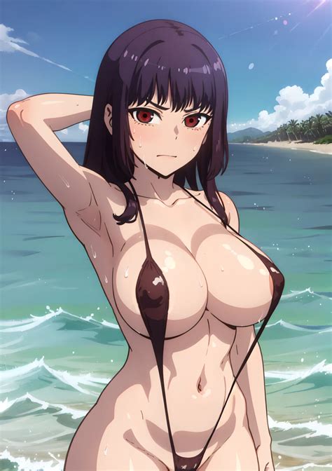 Sana Sunomiya In Sling Bikini Rule Ai Art