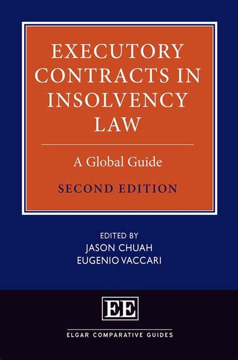 Elgar Comparative Guides Executory Contracts In Insolvency Law