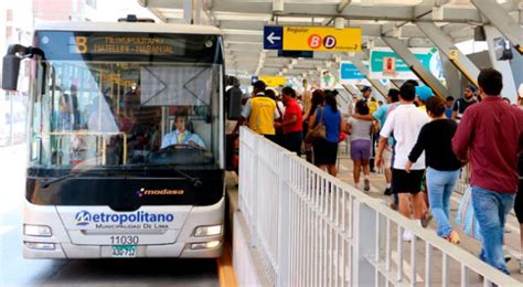 Fiestas Patrias En Lima Horarios Actualizados Del Metropolitano Para