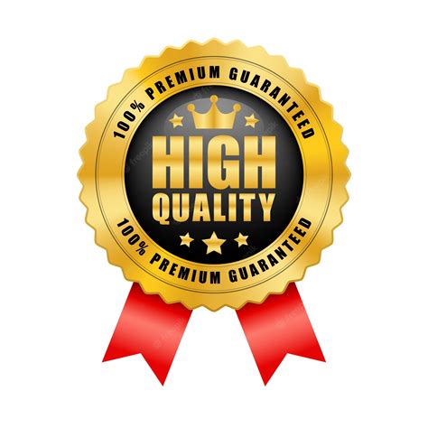 Premium Vector High Quality 100 Premium Guaranteed Crown And 5 Stars