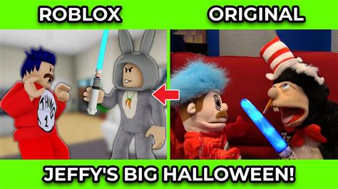 Sml Movie Vs Sml Roblox Jeffy S Big Halloween Side By Side Youtube